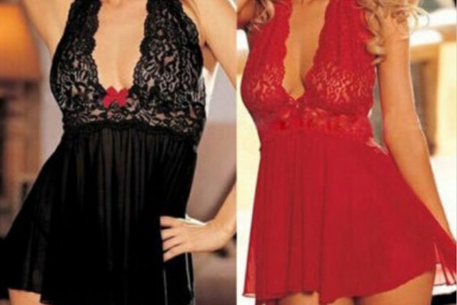 Babydoll Encaje al Cuello